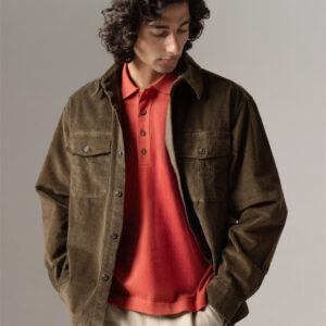 Men's Corduroy Olive 100% Cotton Regular Fit Jackets